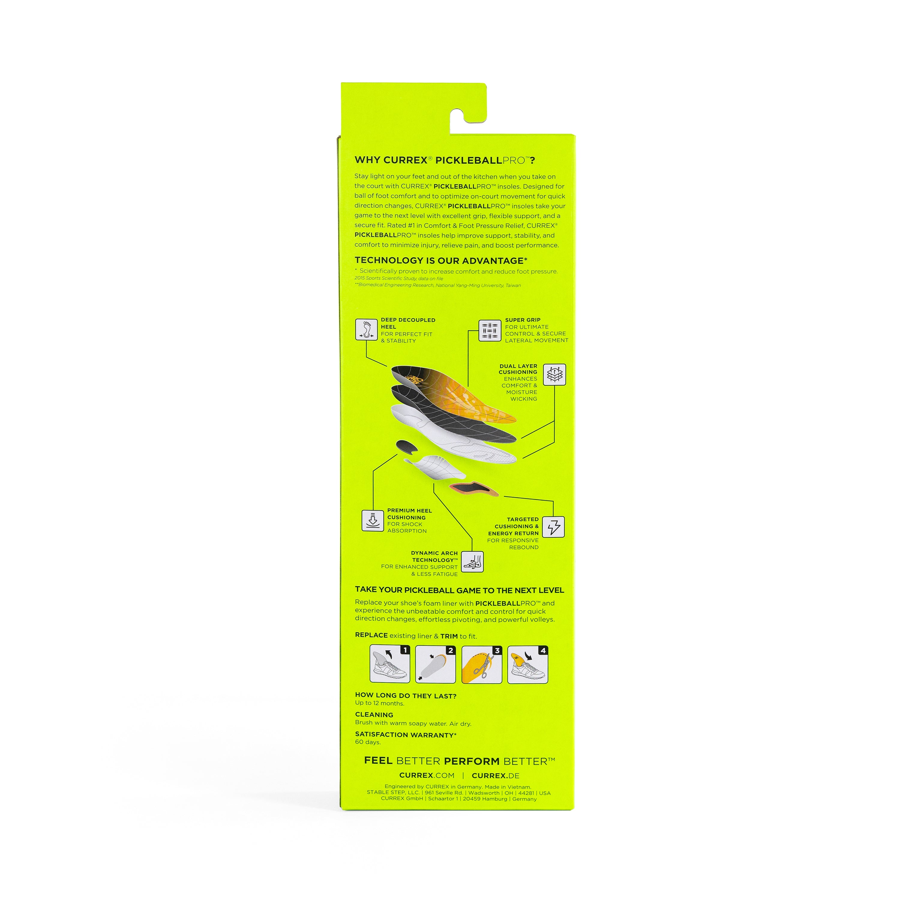 Currex PickleballPro Medium Profile Insoles – Insoles.com