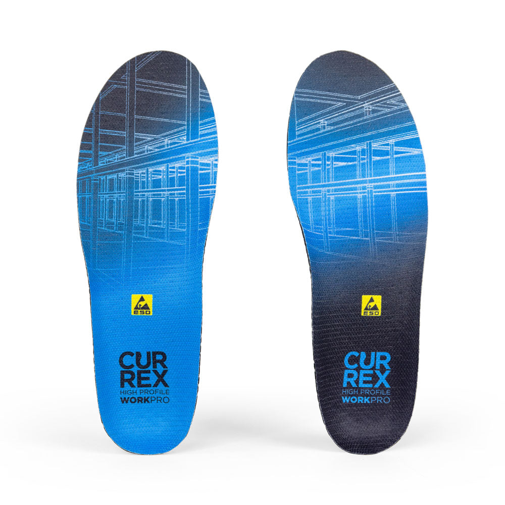 Currex WorkPro High Insoles | ESD Certified for Work Shoes and
